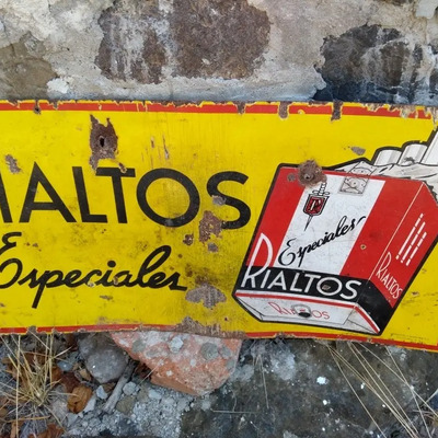 Antigua Lamina Cigarros Rialtos De Coleccion Decoracion