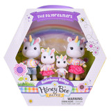 Honey Bee Set 4 Figuras Familia Unicornio Rainbow