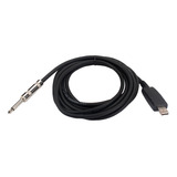 Cable Usb Para Guitarra, Adaptador De Audio De 6,3 Mm, Conve