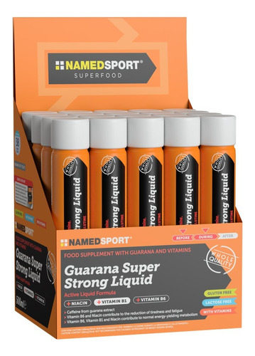 Caja Guaraná Y Cafeína Líquido Namedsport 25ml