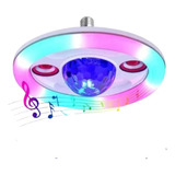 Foco Lampara Bombillo Rgb Platillo Discoteca Musical Altavoz