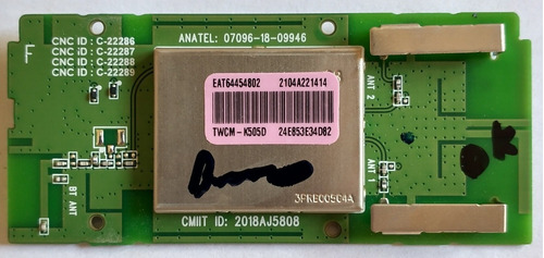 Modulo Wifi LG Lm Um Sm Cod: Lgsbwac92