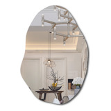 Espelho Orgânico Para Quarto Sala Decorativo 90x60 Grande