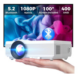 Native 1080p - Proyector Bluetooth Con Visualización De 100