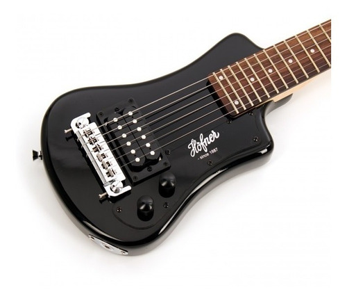 Höfner Guitarra Viaje Shorty - Color Negro - Escala 62.8cm