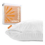 4 Funda Protector De Almohada Impermeables Dreamlab Estándar