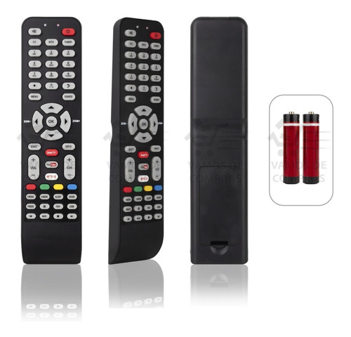 Control Remoto Compatible Con Atvio 43d1620 Tcl-1 Smart Tv 