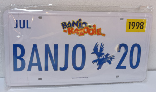 Placa Metálica Banjo Kazooie