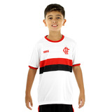 Camiseta Braziline Flamengo Branca - Infantil