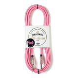 Cable Plug Western Textil Rosa Pink 3 Mts P/ Instrumentos