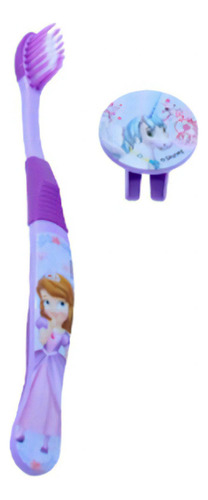 Escova Dental Infantil Princesinha Sofia Com Capa - Etident