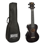 Ukelele De Concierto Mahalo Con Funda Mh2tbk Negro