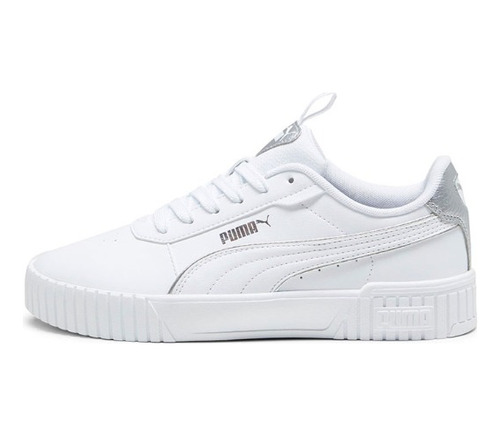 Zapatilla Mujer Puma Carina Pop Metallics 394423 02 White