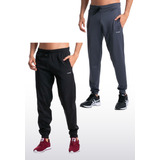 Kit 2 Calça Corta Vento Jogger Masculina Tactel Elastano Fit