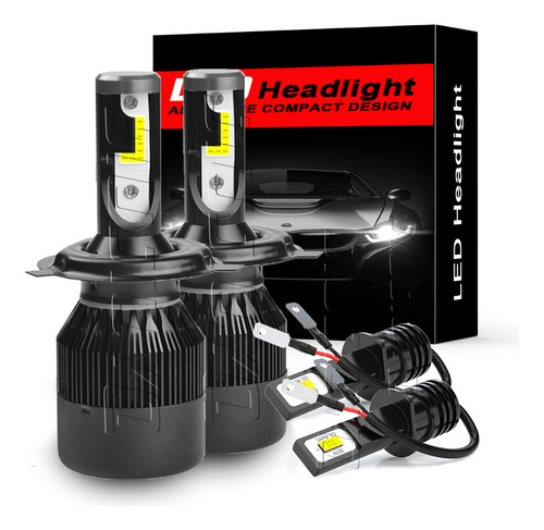 Kit Faros Luz Led H3 H4 14000lm Para Volkswagen Alta/baja