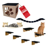 Playground Para Gato 9 Pcs Ponte Prateleira Degrau Nicho (p)