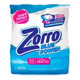 Jabón En Polvo Matic Efecto Duo Zorro Blue Power 800g