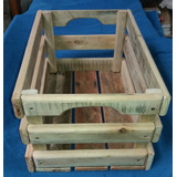Caixote Madeira Rústico 43x29x23,5(madeira Reciclada)