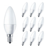 Pack 10 X Ampolleta Led Vela E14 Empavonada 6w - Hyundai