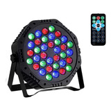 Luz Led Rgb De 36 Leds Audioritmica Ideal Para Djs, Bares.. 