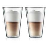 Vasos Bebida Doble Pared 400 Ml X4 Unidades