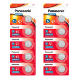 10 Baterias Cr2032 Panasonic (2 Cart)