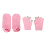 Spa Gloves Socks Pink Touch Screen Repair Hidratante