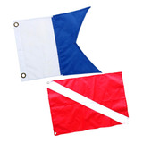 2 Piezas Banderas De Nylon Banderas De Buceo Accesorios