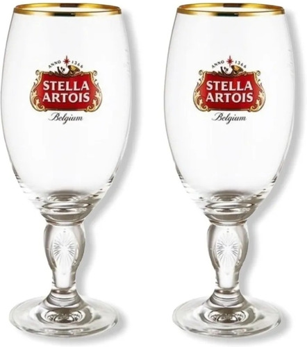 Copa Stella Artois 500ml Pack X2 Unidades En Caja De Regalo