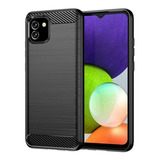 Funda Para Samsung A03 Carbono Y Vidrio Anti Espia 