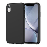 Funda De Silicona Para iPhone XR  6.1 PuLG Negro