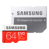 Memoria Micro Sd Samsung Evo Plus 64gb Adaptador Mb-mc64ga/a