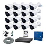 Kit 16 Camaras Dahua1080p Micofonos 2 Tb 2 Mpx Cctv Fuente 