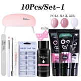 Kit De Gel Para Uñas Mobray Poly, 15 Ml, Paquete De 10