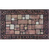 Tapete Caucho Welcome Ladrillo 45x75 Cm