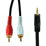 Cable De Audio 2 X 1 De Un Metro 1 M Rca / Plug