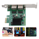 Placa De Rede 10/100/1000mbps Rj-45*2 De Porta Dupla Pci-ex1