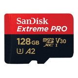 Cartão De Memória Micro Sd Sandisk Extreme Pro 128gb 200mb/s