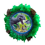 Piñata De Tambor Personalizada De Jurassic Wolrd 50 Cm