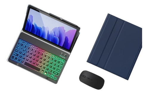 Z Funda+teclado+ratón Para Galaxy Tab S7 Plus 12.4 T970/t975