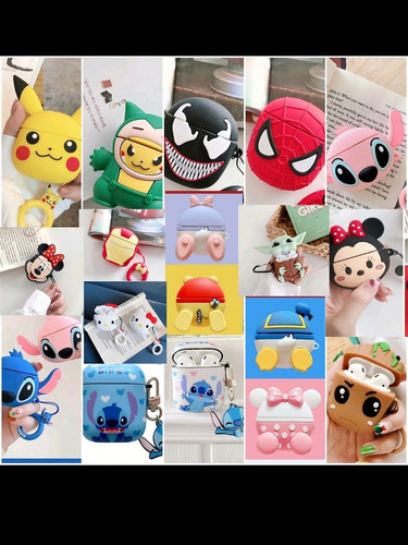 Funda Case Para AirPods Stich Audifonos Popit 1ra Generación