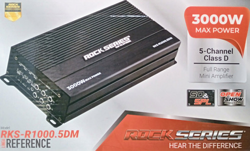 Amplificador Mini De 5 Canales. Rock Series.  Rks-r1000.5dm.