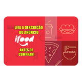 Cartão Presente Ifood R$150 Reais Gift Card Digital