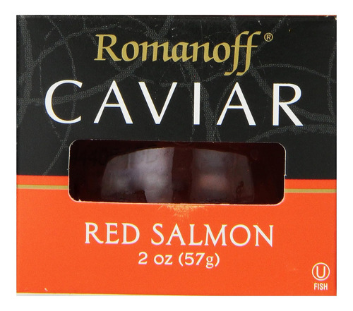 Romanoff Salmón Rojo De Caviar, Tarro De 2 Oz