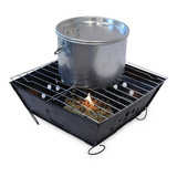 Asador Parrilla Bbq Plegable Portátil Barbacoa Camping Asado