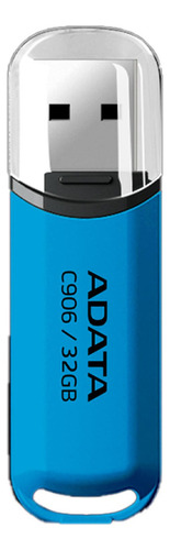 Unidad Flash Usb Adata C906 De 32gb, 2.0, Color Azul. Color Azul