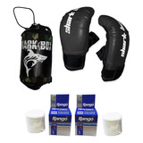 Kit Bolsa Cielo Tierra+guantines+vendas,boxeo-kick Boxing