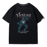 Playera De Manga Corta De Algodón Puro Dark Venom Fight Tre