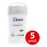 Dove Desodorante Barra X50 Invisible Dry X5 