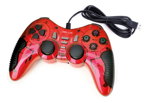 Control Joystick Mando Usb Para Pc Rojo